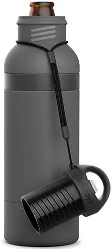 Miniatura 7 de BottleKeeper X - Botella aislada al vacío de doble pared con un abridor de botellas integrado en la tapa atada – Cuello largo de 12 onzas – Protege