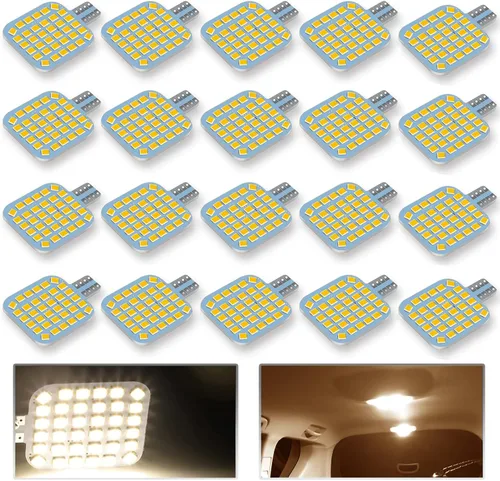 Miniatura 10 de 10 bombillas LED T10 921 922 912 194 para interior de caravana, bombillas LED superbrillantes, iluminación de repuesto 36-SMD 2835 6500K blanco frío