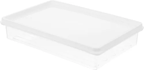 Miniatura 7 de Luxshiny Recipiente de almacenamiento de tocino para refrigerador, contenedor de tocino de plástico de 18.6 fl oz, recipiente de tocino de cocina