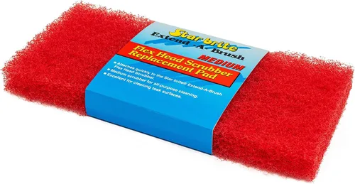 STAR BRITE Repuesto de escoba de cabeza flexible (Mediano) (Rojo) (040126)