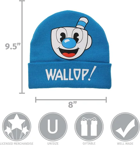 Miniatura 6 de elope Mugman - Sombrero de invierno de punto con puños doblados