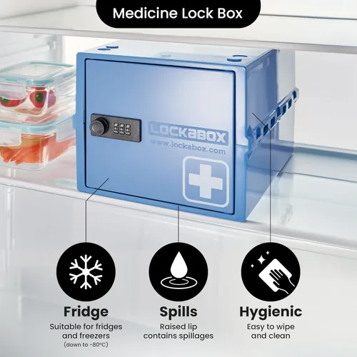 Miniatura 8 de Lockabox - Caja con cerradura para alimentos, medicina y electrónica, caja de utilidad con cerradura de combinación, caja confiable con cerradura