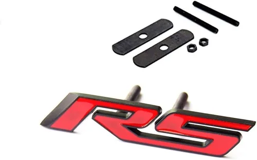 Miniatura 3 de Yoaoo 1 unidad, emblema RS OEM negro mate, insignia de rejilla 3D, logotipo de metal compatible con Zl1 1LE, accesorios negro mate