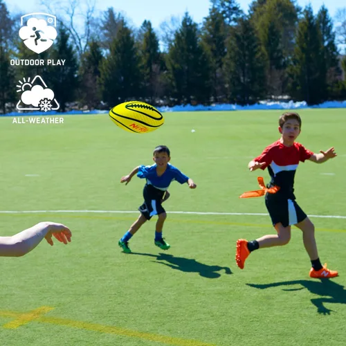 Miniatura 5 de Nerf - Cinturones de fútbol con bandera de 10 jugadores + juego de pelotas, banderas juveniles + fútbol de espuma junior para niños, kit completo