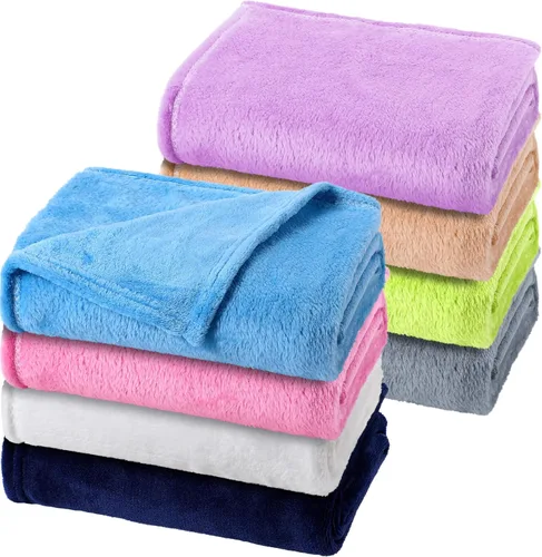Miniatura 7 de Reginary 8 mantas peludas para bebé, 30 x 40 pulgadas, guardería, guardería, siesta cálida, suave, esponjosa, para recién nacido, regalos esenciales
