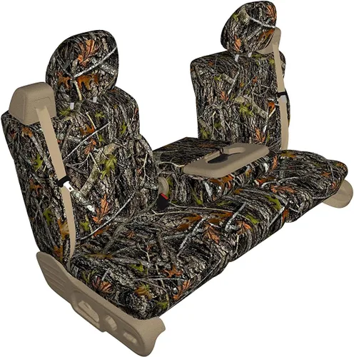 Miniatura 7 de Durafit Fundas para Asientos Hechas para ajustarse a Ford F150 Xcab 2004-2008 Delantero 40/20/40 Fundas para Asientos Impermeables con Camuflaje