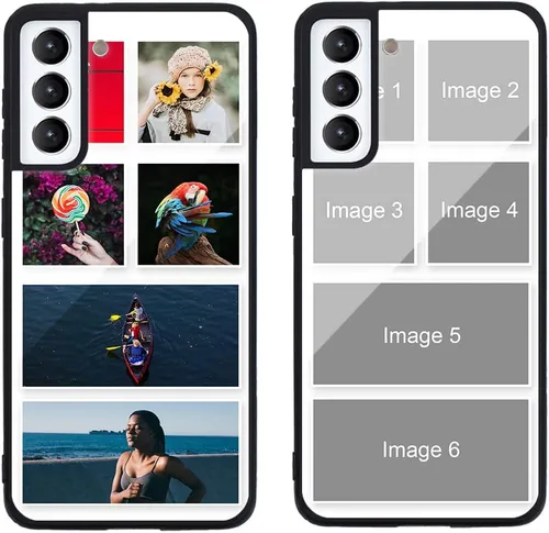 Miniatura 621 de Funda de teléfono personalizada para Samsung Galaxy S22+ / S22 Plus 5G, funda de TPU suave de vidrio templado antiarañazos personalizada con foto