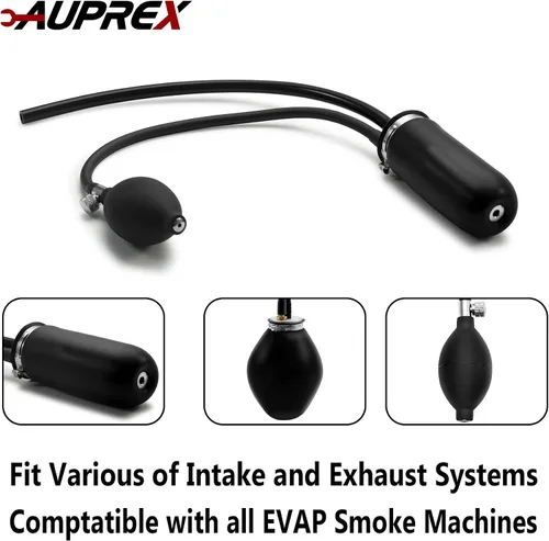 Miniatura 3 de AUPREX Adaptador universal de fácil admisión, vejiga de máquina de humo automotriz, detector de fugas de combustible de tuberías, probador