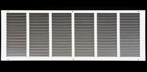 Miniatura 53 de HVAC Premium 30' x 10' [Abertura de conducto] Rejilla de aire de retorno de acero estampado plano - Pared lateral y techo - Cubierta de conducto