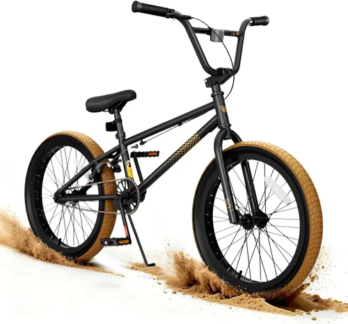 Miniatura 11 de KORIMEFA Bicicleta BMX Freestyle 18 20 pulgadas para niños y niños, bicicleta de trucos para 7-12 años, pernos Pro/Guro a elegir, marco de acero