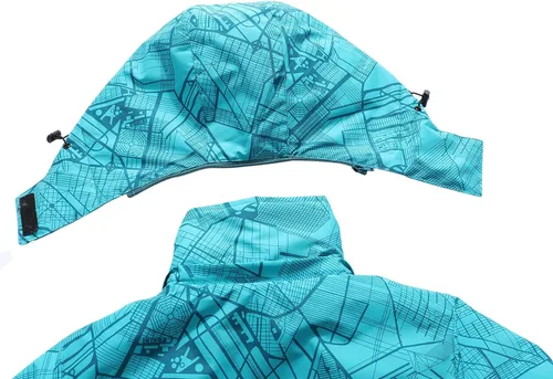 Miniatura 4 de OTU - Chaqueta de esquí impermeable para mujer, cortavientos, abrigo de nieve con capucha para invierno