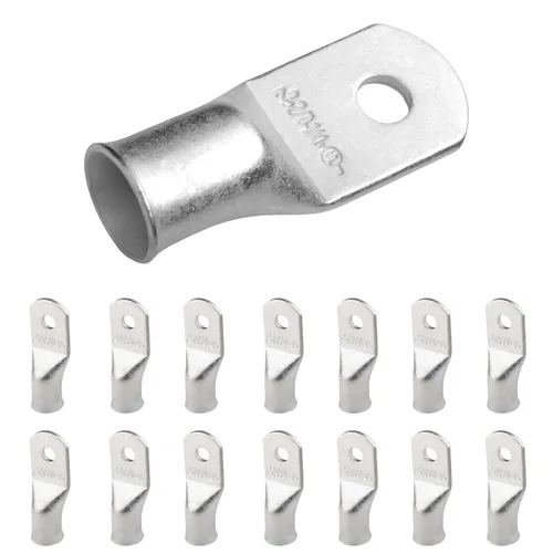 Miniatura 114 de SELTERM 5 piezas terminales de cable de cobre estañado 1/0 AWG perno de 1/2", extremos de cable de batería, terminales de anillo, conectores