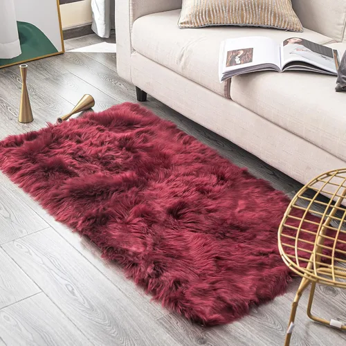 Miniatura 45 de Carvapet - Tapete suave de cuero sintético de oveja, lanudo y lujoso, grande (para decorar habitación), lado de la cama, dormitorio, sala de estar
