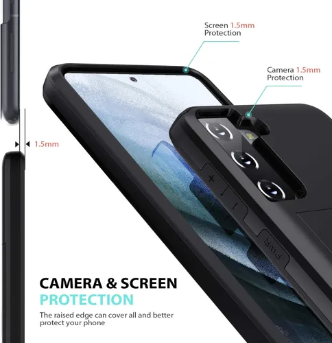 Miniatura 5 de ZUSLAB Funda tipo cartera compatible con Samsung Galaxy S21 Plus 5G, con tarjetero y a prueba de golpes, antiarañazos, compatible con Samsung Galaxy