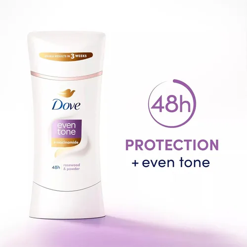 Miniatura 5 de Dove Desodorante antitranspirante de tono uniforme para tono de piel desigual Polvo bloqueador de sudor para sensación fresca todo el día 2.6 oz 3