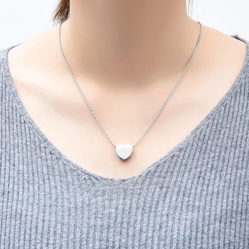 Miniatura 21 de constantlife Joyería de cremación para cenizas – Colgante de corazón conmemorativo collar de urna conmemorativa soporte para cenizas de acero
