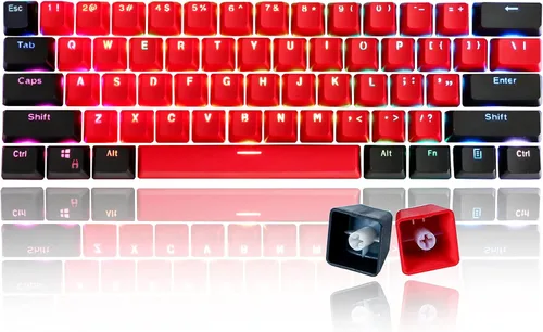 Miniatura 39 de GTSP 61 Teclas 60 Por Ciento, Teclas Ducky One 2 Mini para Teclado Mecánico Perfil OEM RGB PBT Set de Teclas con Extractor de Teclas para Cherry MX