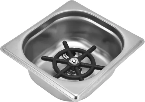 Miniatura 8 de Enjuagadora de vidrio, cuadrada de acero inoxidable automático, limpiador de vasos, enjuague rápido, accesorios para fregadero de cocina, bar, bar