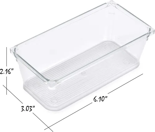 Miniatura 6 de Masirs Organizador de cajones transparente: organiza y personaliza fácilmente el diseño de los cajones. Ideal para escritorio de oficina