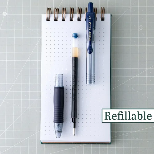 Miniatura 3 de Bolígrafos Pilot G2 Premium de Gel, Punta Fina 0.7 mm, Color Azul Marino, Juego de 12 - Ideal para Escuela, Diario y Escritura en la Oficina
