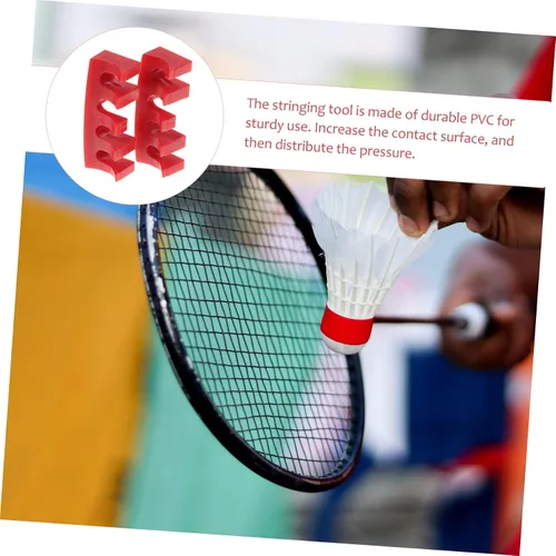 Miniatura 9 de 2 unids máquina tenis accesorios herramientas protector adaptadores de carga esparcidores esparcidores esparcidores rojo raqueta