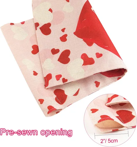 Miniatura 4 de TUPARKA Bandera de jardín para el día de San Valentín, 12 x 18 pulgadas, juego de bandera de jardín para el hogar, decoración para el día de San