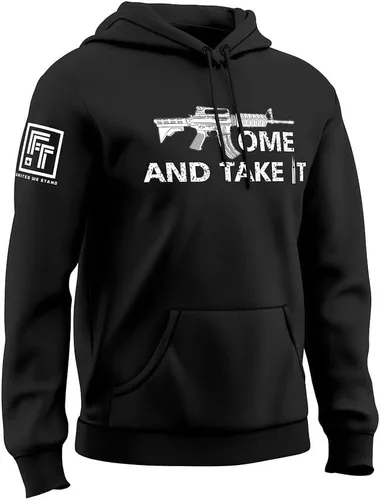 Miniatura 4 de Fantastic Tees Come and Take It 2nd Amendment Gun Rights Men's Hoodie Sweatshirt