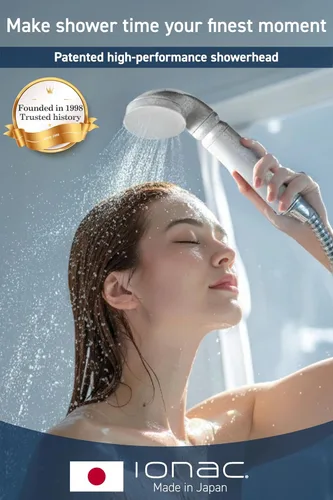 Miniatura 2 de Fabricado en Japón y tecnología innovadora: cabezal de ducha IONAC con filtro, ducha suavizante de agua, spa en casa, adecuado para atopia, cabezal