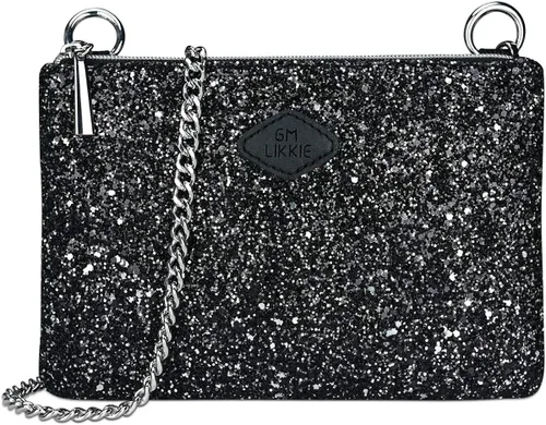 GM LIKKIE - Bolso de mano cruzado para mujer bolso de noche con purpurina y lentejuelas para fiesta