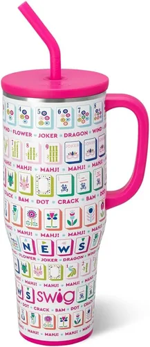 Miniatura 43 de Swig Life - Taza Mega de 40 onzas, Taza de 40 oz con asa y pajita, apta para portavasos, apta para lavavajillas, taza aislante extra grande