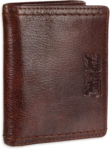 Miniatura 9 de Levi's Billetera triple para hombre, elegante y delgada, incluye ventana de identificación y tarjetero de crédito