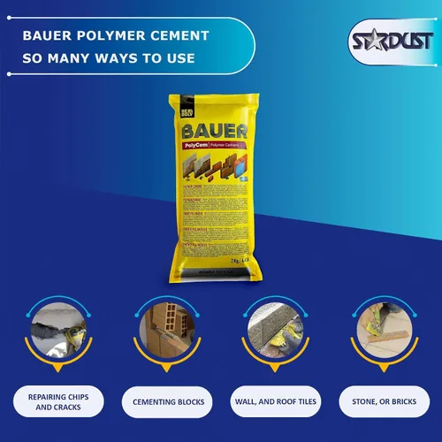 Miniatura 3 de Cementista Polímero Instantáneo Bauer, Alternativa Lista para Usar a la Mortera y Adhesivos - Versátil para Reparación de Grietas en Concreto