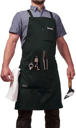 Miniatura 2 de Hudson Durable Goods - Delantal de chef de grado profesional para cocina, barbacoa y parrilla