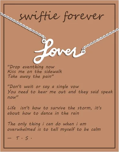 COTATI Taylor Collar Swifties Álbum Amante de la música Media noche Eras Speaknow Fearless Todo demasiado bien Folklore Joyería Inspirada Fans