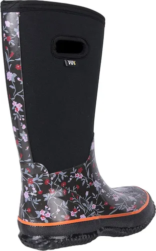 Miniatura 4 de WTW - Botas de lluvia que llegan a media pantorrilla para mujer, impermeables, aisladas, de neopreno, botas para cacería, botas de jardín, botas