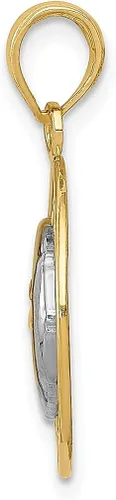 Miniatura 2 de Collar con dije de luna creciente de oro amarillo de 14 quilates, joyería fina celestial para mujer, regalos para ella