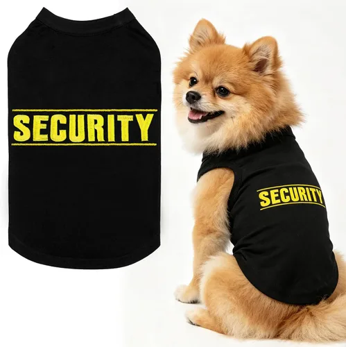 Miniatura 30 de BINGPET Camisas de Perro Policía, Camiseta de Perro Suave de Algodón, Traje Transpirable y Ligero para Perro Camiseta Sin Mangas Chaleco, Ropa