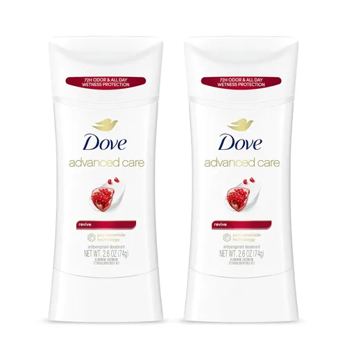 Miniatura 5 de Dove Advanced Care - Desodorante antitranspirante Cool Essentials, paquete de 4 unidades y Revive Twin Pack con control de olores de 72 horas