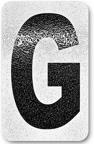 Miniatura 45 de Despegar y pegar individuales, números y letras de aluminio reflectantes, se adhiere al hormigón, madera, metal, azulejos, ladrillo, vidrio
