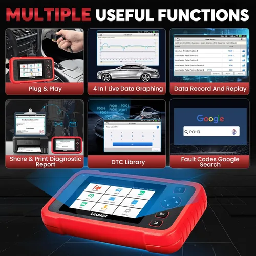 Miniatura 4 de LAUNCH Escáner OBD2 CRP123I V2.0, herramienta de escaneo de actualización de por vida 2026, sistema Muilti con 7 reajustes de aceite/calibración