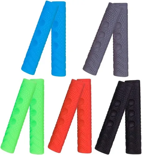Miniatura 8 de BESPORTBLE Funda de silicona para frenos de bicicleta, 4 unidades, color azul, ergonómica, palanca de freno, funda antideslizante para carretera