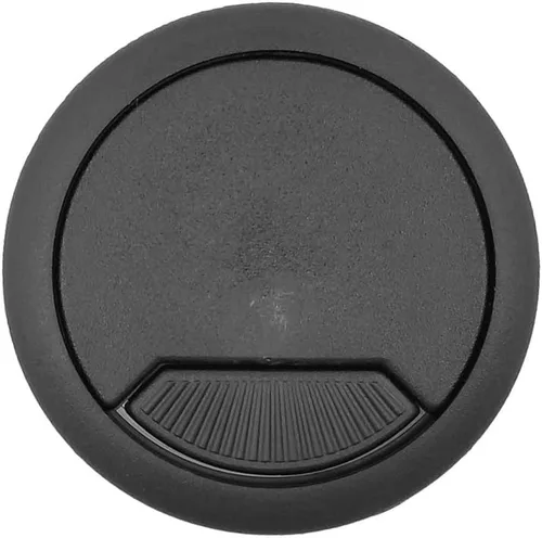 Miniatura 4 de Modket M4327-51-BK-3 - Cubierta de agujero organizador de cables de computadora de 2 pulgadas, ojal de plástico negro para escritorio, paquete de 3