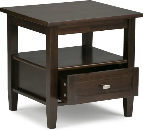 Miniatura 4 de Mesa de café Simpli Home Shaker, color marrón miel, Madera, Marrón (Tobacco Brown)