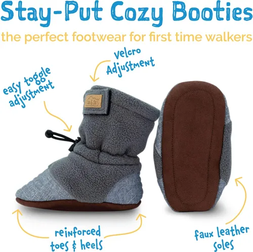 Miniatura 4 de JAN & JUL Botines cómodos para bebés y niños pequeños que se mantienen en su lugar
