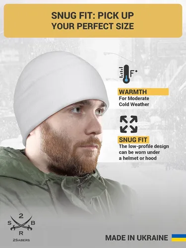 Miniatura 3 de 2SBR 2SABERS Gorro de invierno cálido de forro polar para hombre, gorro táctico militar del ejército