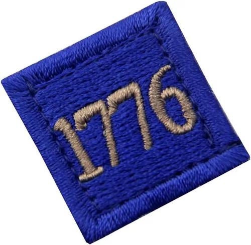 Miniatura 2 de 1776 American Independence Emblem Tactical USA Moral Bordado Apliques Sujetador Gancho & Loop Patch - Azul
