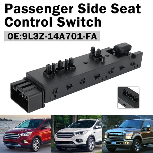Miniatura 4 de Interruptor de control del asiento del lado del pasajero para Ford Edge 2011-2015, F-150 2009-2017, F-250/F-350/F-450/F-550 Super Duty 2011-2017