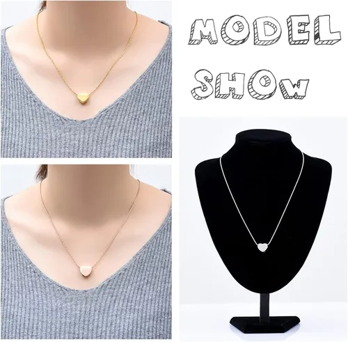 Miniatura 106 de constantlife Joyería de cremación para cenizas – Colgante de corazón conmemorativo collar de urna conmemorativa soporte para cenizas de acero