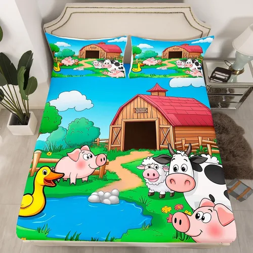 Miniatura 26 de Erosebridal - Juego de sábanas con mapa mundial tamaño TwinXL, juego de ropa de cama azul para niños y niñas, sábana bajera con mapa de varios