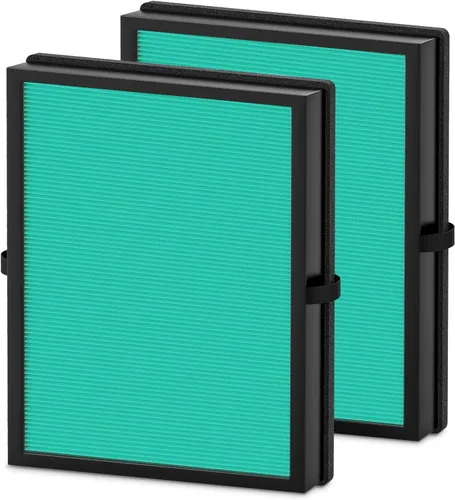 Miniatura 6 de Paquete de 2 filtros de aire MK04 de repuesto para purificador de aire AROEVE MK04 MG04JH DH-JH04, filtro premium de 4 capas para polvo, caspa de 2